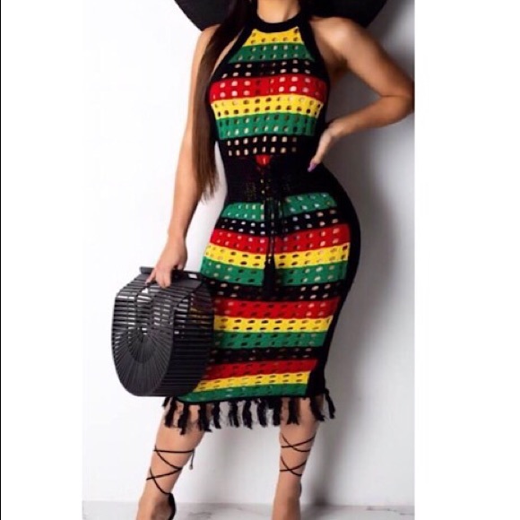 plus size jamaican dress